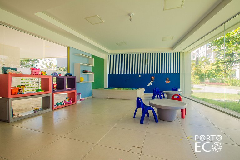 Apartamento Frente Piscina no Village em Porto de Galinhas